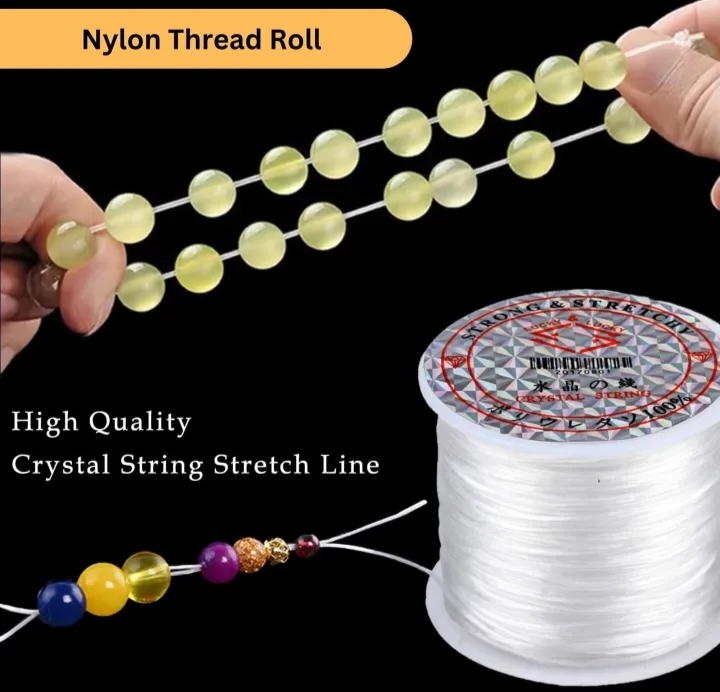 Transparent Elastic Thread for Bracelets | Stretchable String for Beads & Jewelry Making