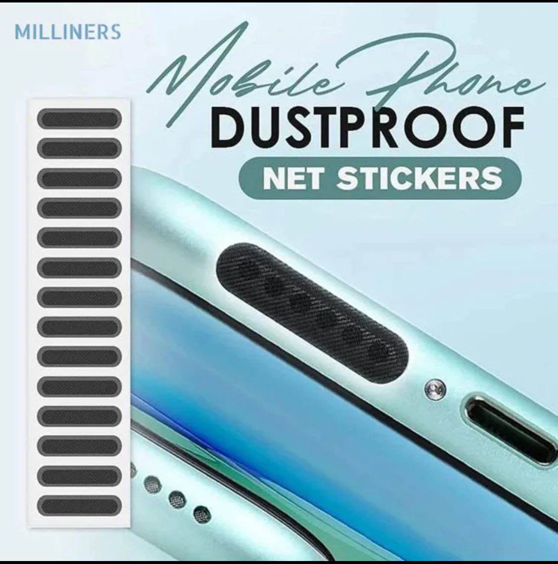 10/10PCS Mobile Phone Dust Proof Net Stickers / Universal Speaker Earpiece Dustproof Sticker / Protector price in Pakistan