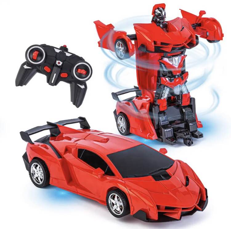 2 in 1 Electric RC Car Transformation Robots Children Boys Toys Outdoor Remote Control Sports Deformation Car Robots Model Toy