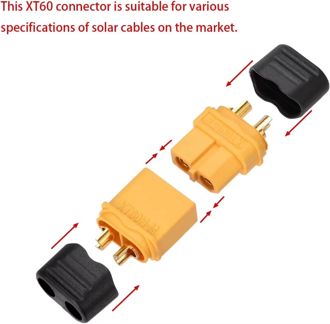 Male & Female Connector XT60 XT90 Plugs Wire Cable Connectors Adapter with Sheath Housing for RC Battery Car Airplane