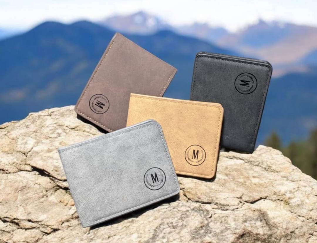 PU Leather Wallet for Men – Slim Bifold Wallet with Card Holder & Cash Pockets