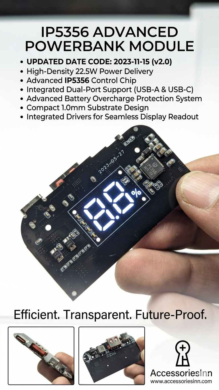 Super fast charging 22.5 watt QC 3.0 Display LED USB 9V/2 18W 12V/2.5A 5V 4.5A 22.5W Type-C  typec Mobile Power Bank 18650 Charging Module powerbank Circuit Protection