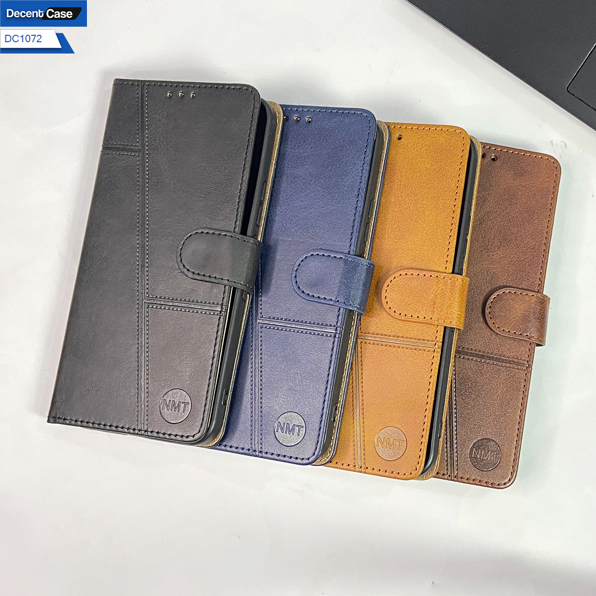 Oppo A6s Pro Book Cover - Dark Brown - Premium Leather Megantic Book Covers With Card Holding Option & Cash
