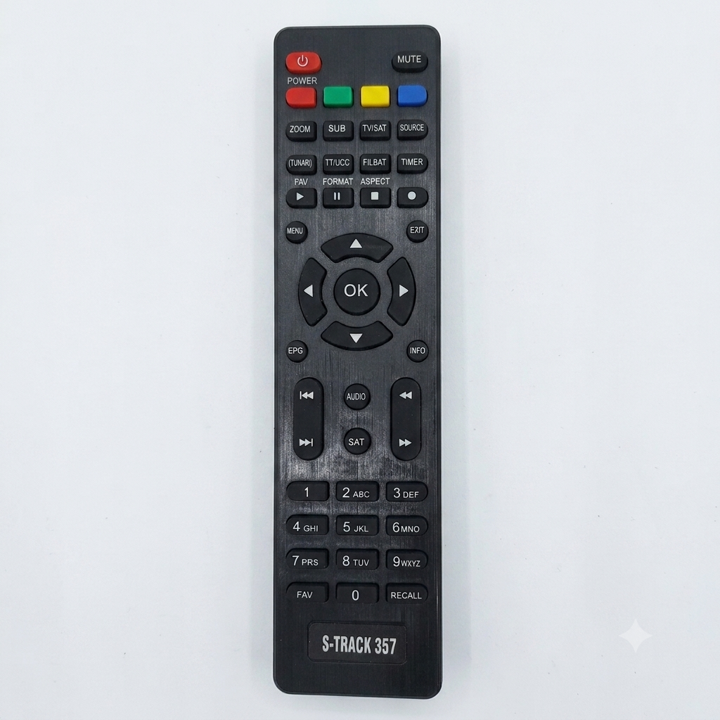 Star Track 357 Receiver Remote Control / S-Track 0357 / 1506 LCD LED TV Receiver Remote control
