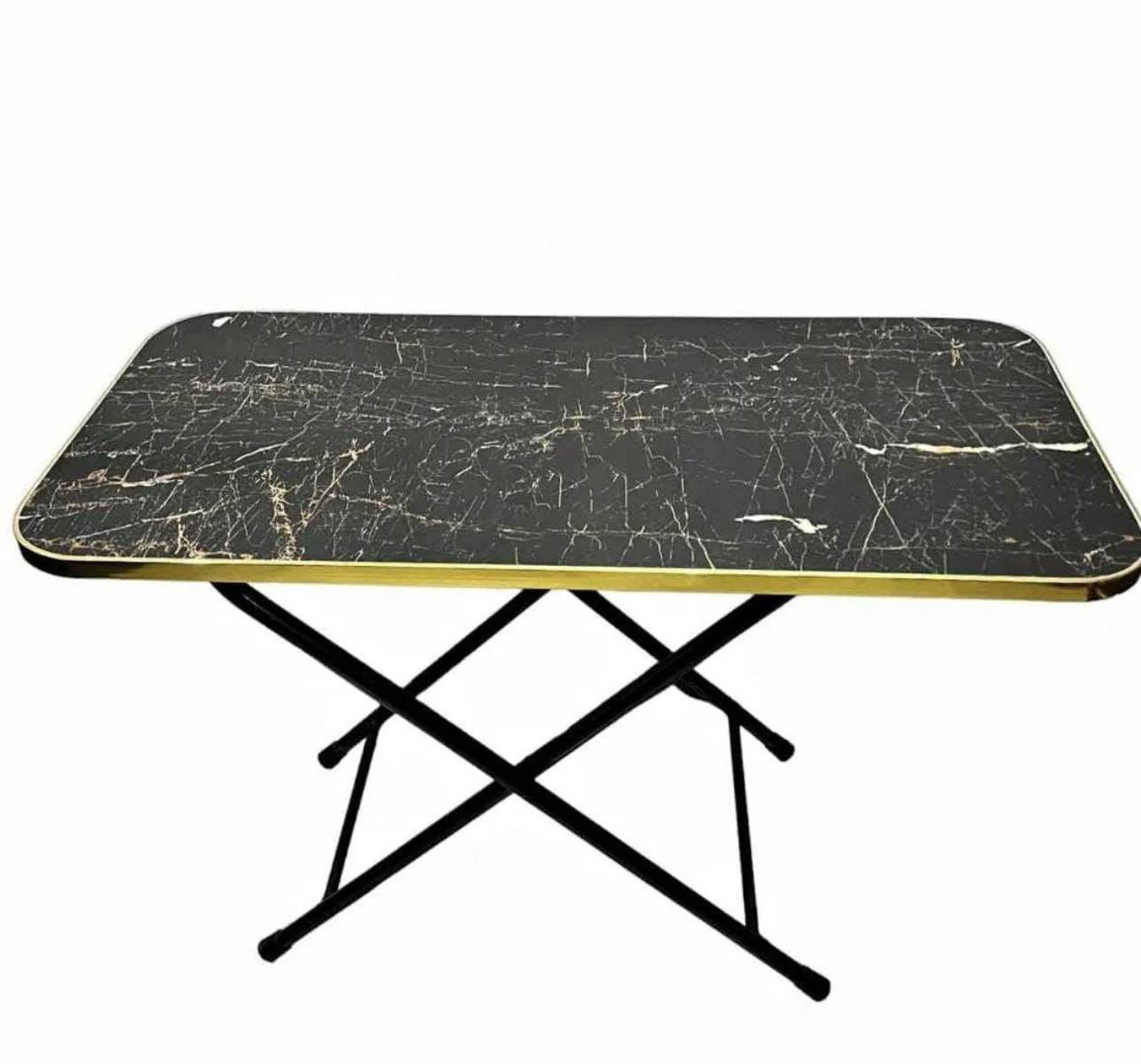 Modern Folding Table |Cofee Table | Computer Table | For Kitchen, Living Room and Bed Room Rectangle Shape Round Shape |  Folding Table Dining Table and Study Table Wooden Top metal Frame