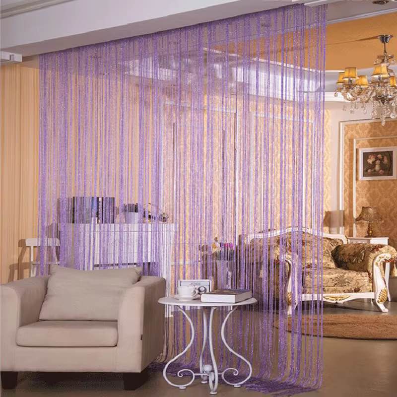 200x100 cm Luxury Crystal Curtain Flash Line Shiny Tassel String Door Curtain Window Room Divider Home Decoration cortinas