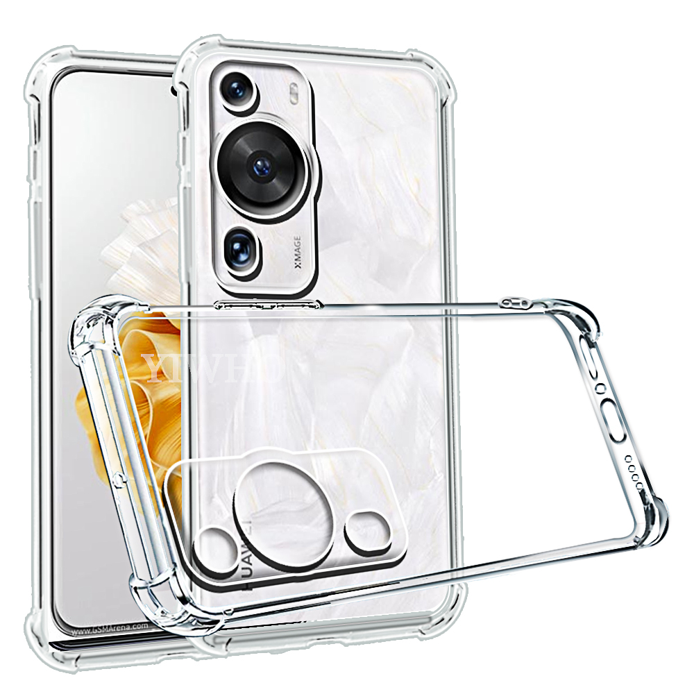 Shockproof Transparent Phone Case for  P60 Pro Clear Silicone Soft TPU Protective Back Cover for  Mate 60 Pro Art