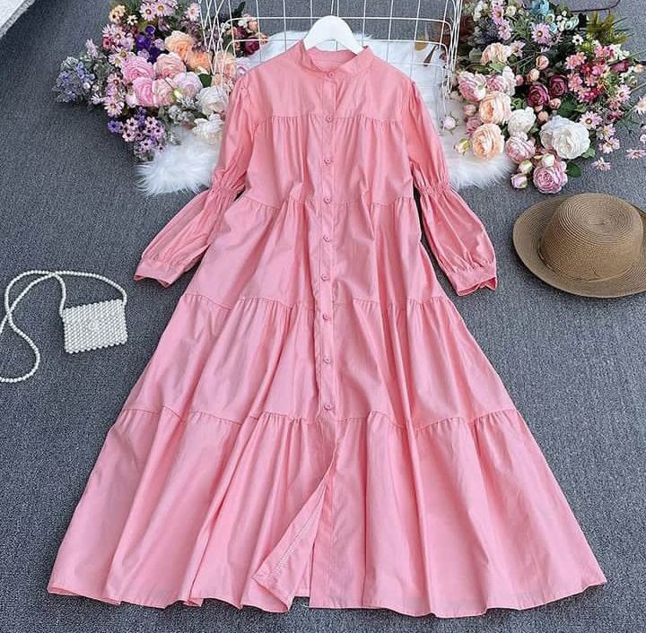 Long cotton frock design best sale