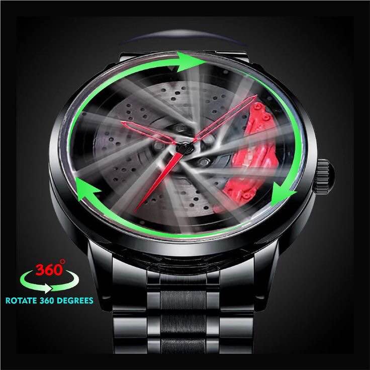 Wheel Watch 360 Rotation Premium Quality Shellby GT500 Watch Luxury Men ...