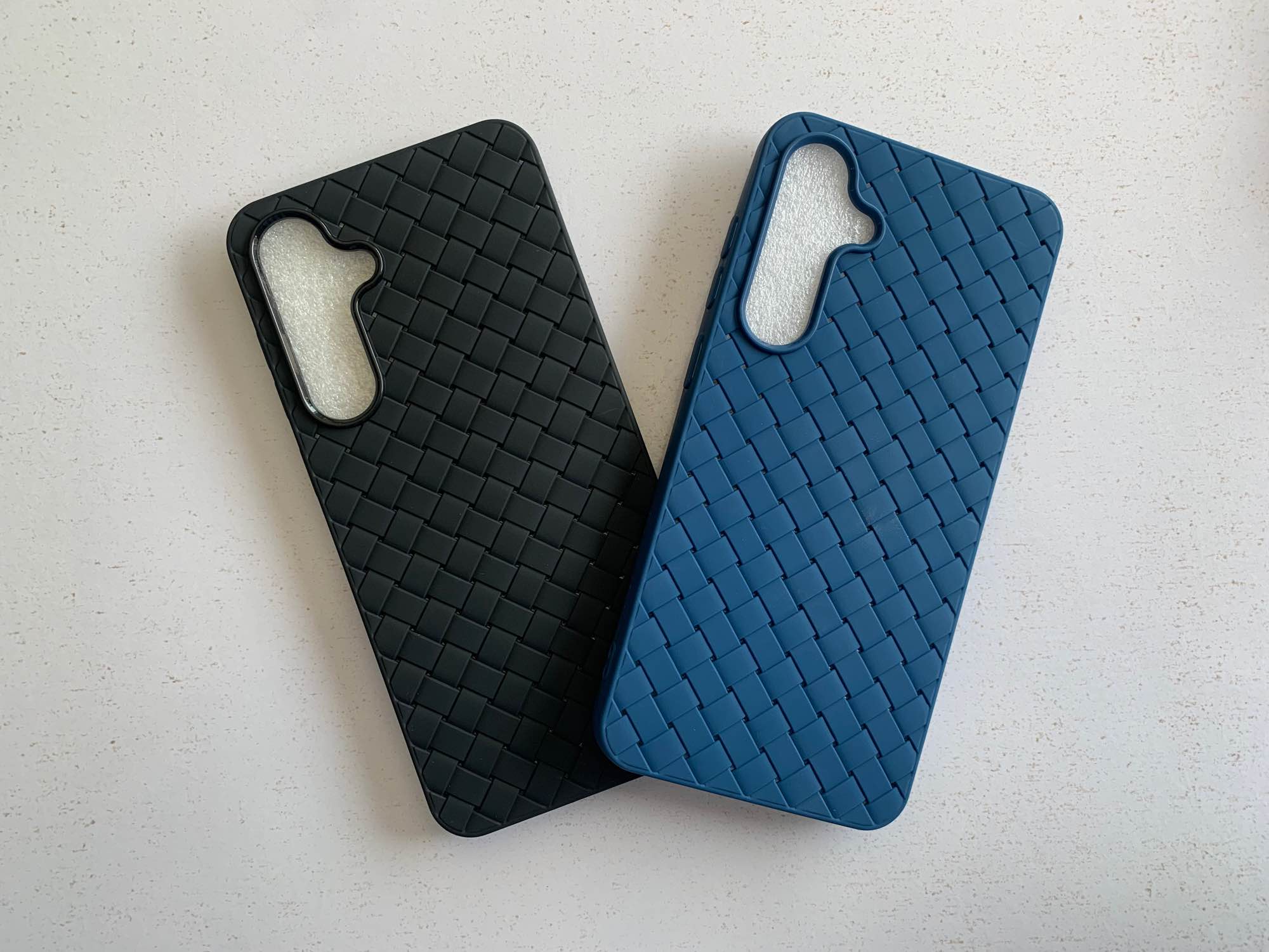 Samsung S24 FE Woven Design Soft Back Cover