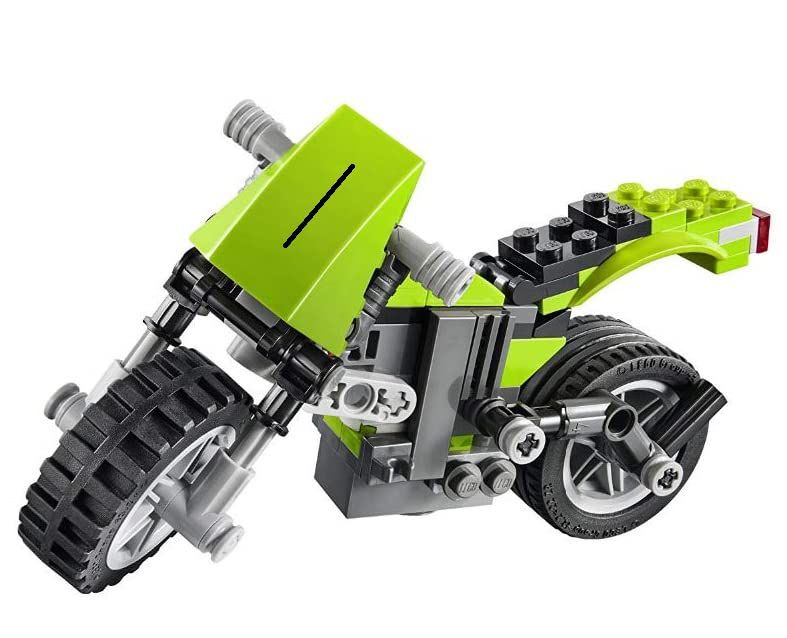 Architect 3In1 Harley Cruiser Motorcycle Building Block Brick Diy Bike Block Toy Model Mini Blocks Assembled Children'S Building Blocks Educational Toys|Multicolor