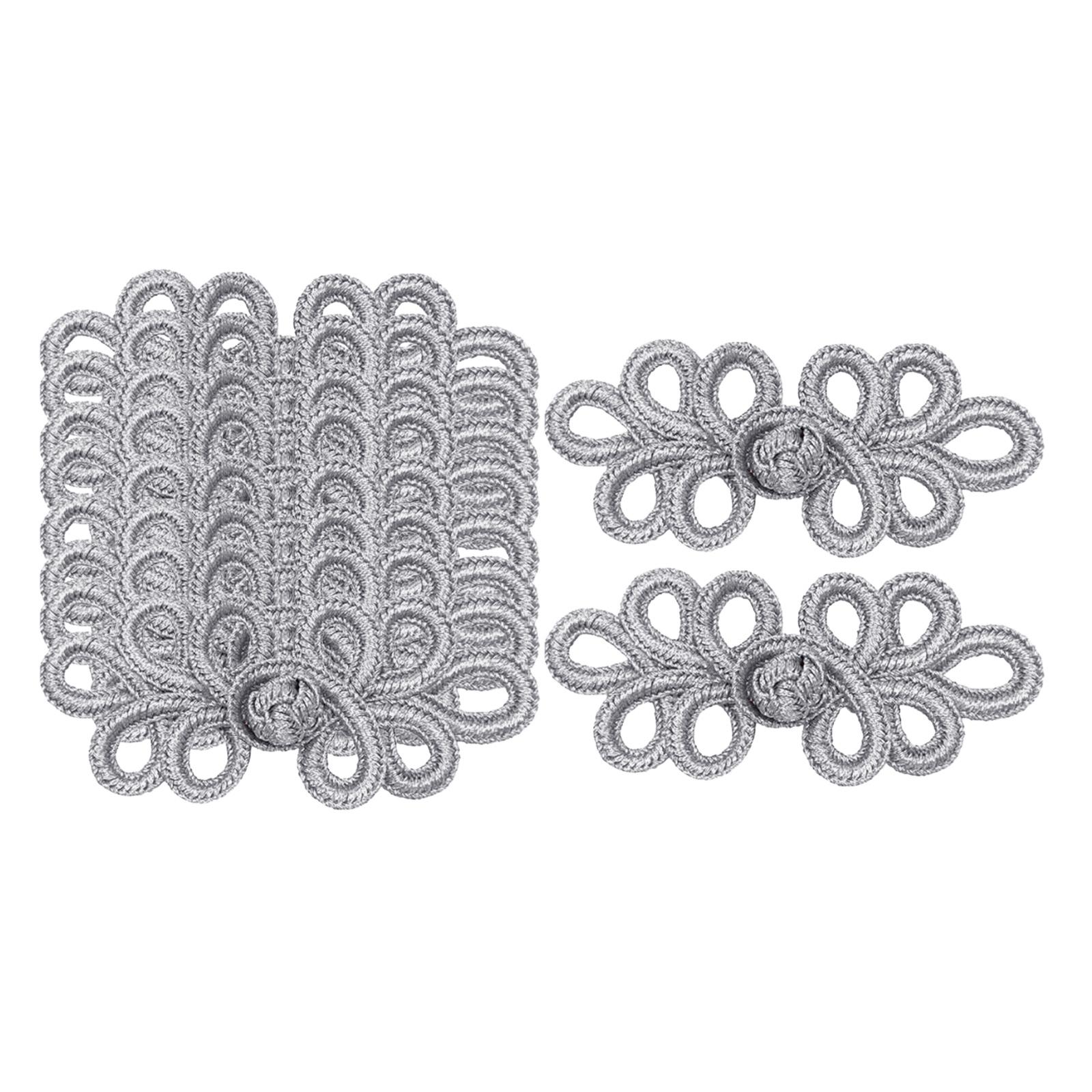 10Pair Chinese Knots Frog Buttons Closure Fasteners Sewing Button Knitting Closure Button for Costumes Outfit Coats Cloak Hanfu