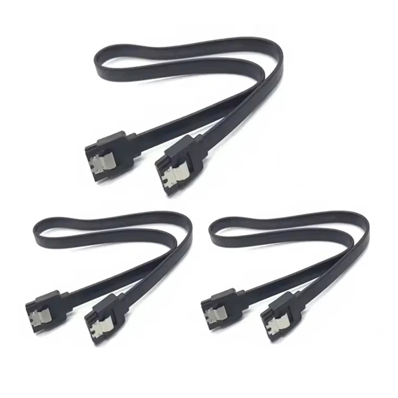 Cable 90 Degree SATA Cable SATA III 6Gbps Right Angle Data Cable for SSD, HDD, CD/DVD Drives, Hard Drive, Gaming PC, Desktop