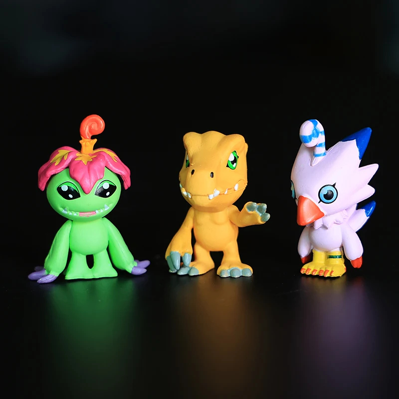 Hot 9Pcs/set Digimon Digimon Adventure Anime Figure Model PVC Collection Ornaments Statue Dolls Birthday Toy