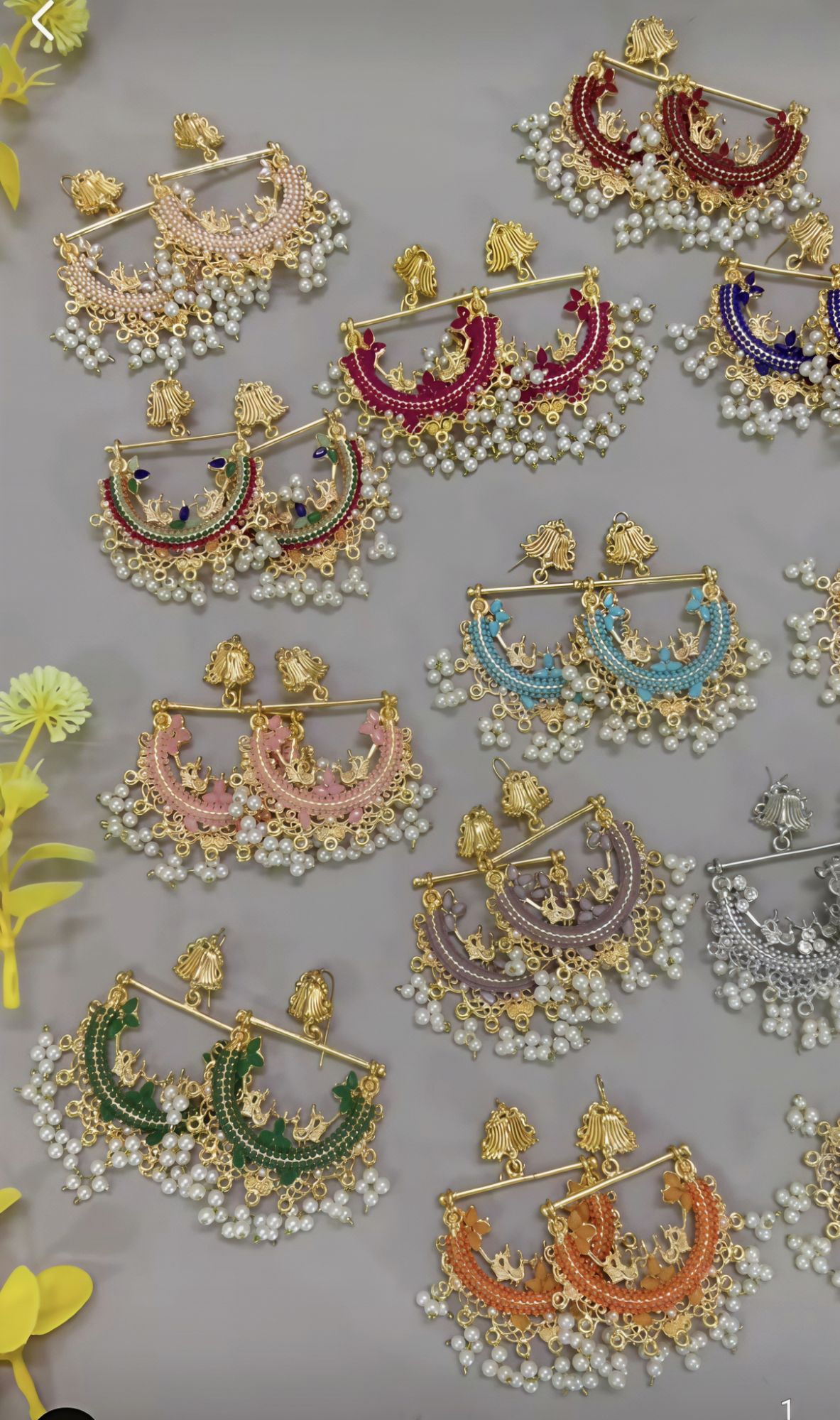Chandbali Earrings | New trendy Chandbali Earrings | Earrings for girls | beautiful Earrings | Chandbali trending earrings. New PartyWear Earrings..Chandbali Earrings.Kahsmiri Earrings for girls..new Shining Stone
