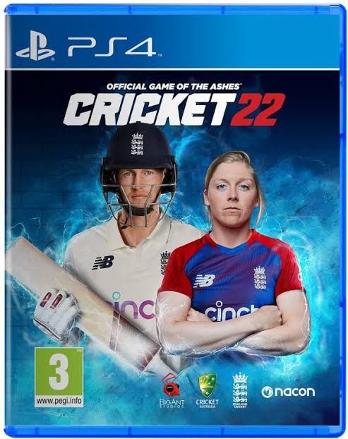Cricket 22 ps4 game cd dvd disk playstation 4 cricket game