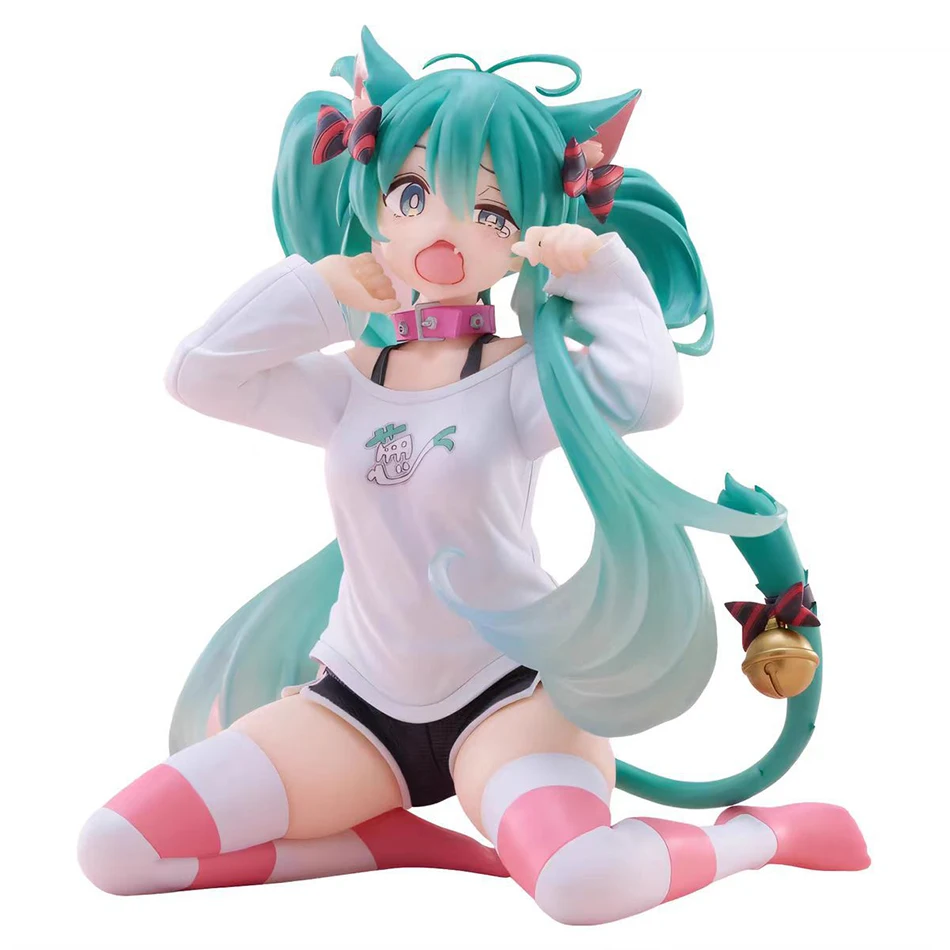 12cm Desktop Cute Hatsune Miku Girls Toy Anime  Figure Toy Anime Game PVC Action Figure Collectible Model Doll