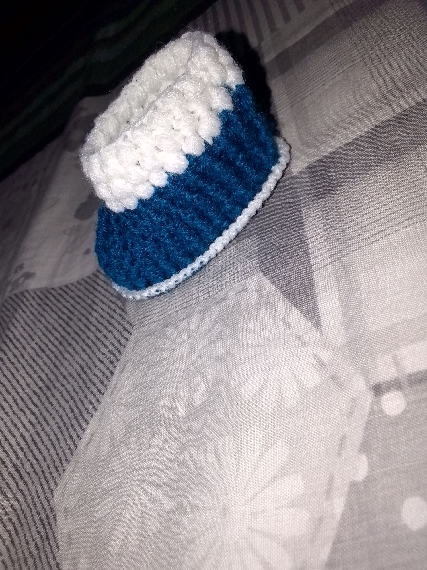 Handmade Crochet Baby Booties with Bow | Soft Newborn Baby Shoes | Baby Girl Gift