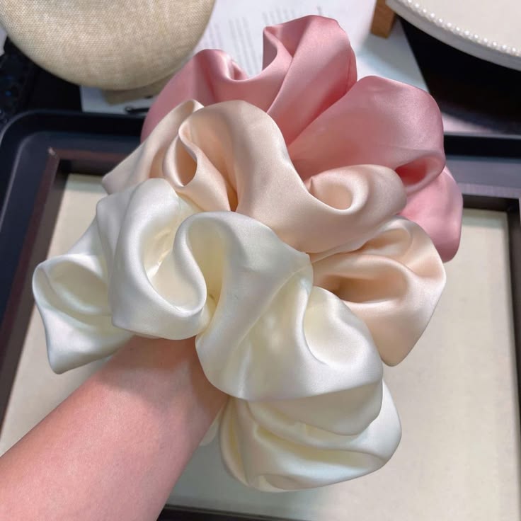 Scrunchies for Girls High-Quality Silk Premium Hair Bands Pack of 1
