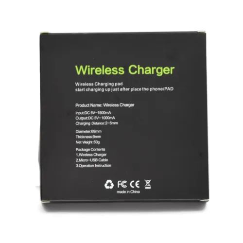 Qi Wireless Charging Pad USB Universal Input 5V 1000mA Output 5V 700mA.