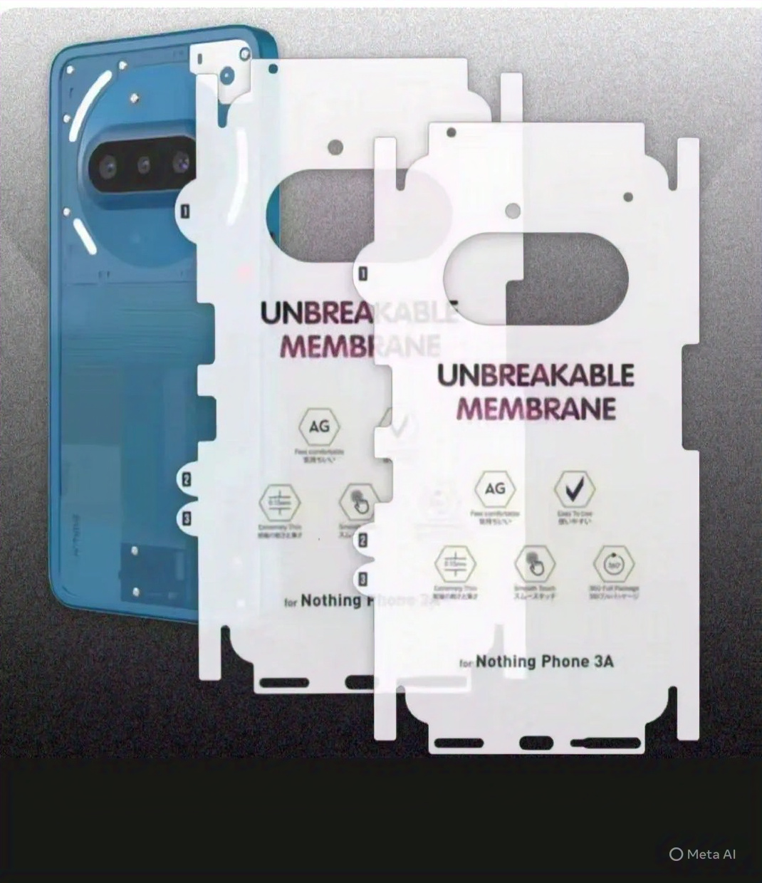 Nothing Phone 3a Back Jelly Case – Soft Transparent Silicone Cover – Shockproof Slim Protective Back Case for Nothing 3a