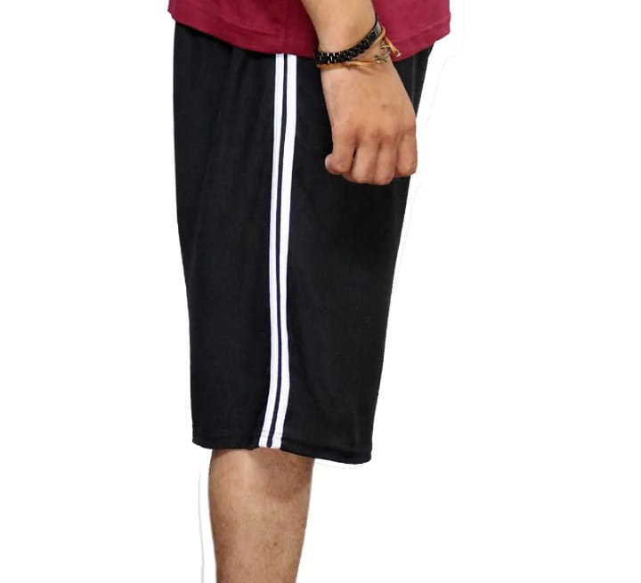 Summer Cotton Jersey Shorts For Men | Double Sided Two Strips |