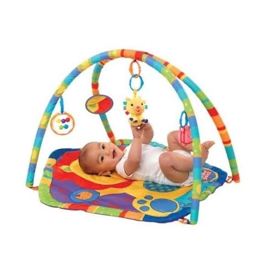 New Born Baby Play Gym With Hanging Rattles Born Baby Indoor Game Colorful Rattles Bqby Play Gym Matt