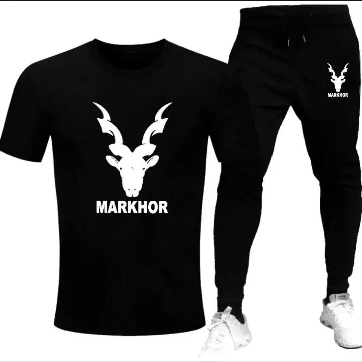 TRACKSUIT - NEW MARKHOR PRINTED T-SHIRT & TROUSER FOR BOYS & MEN