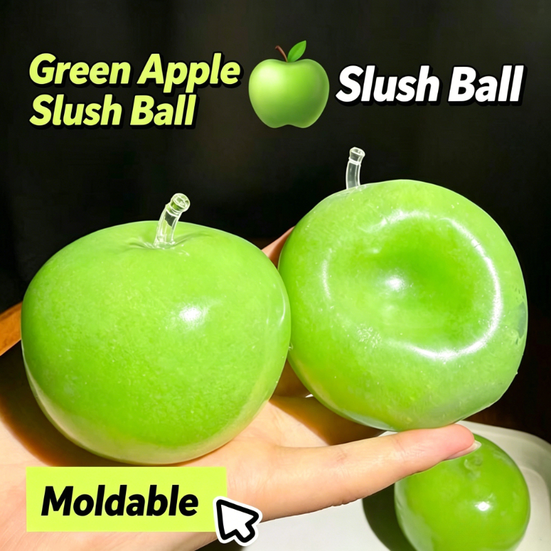 Squishy Green  Moldable Stress Ball Slushy Ball Squishy Fidget Sensory Toy for ADHD Autism Squeeze Toy for Adults 