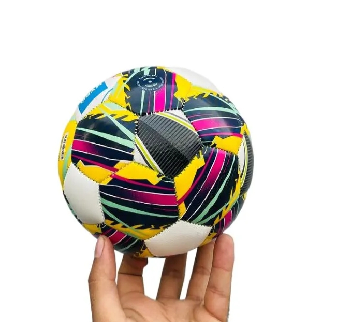 Kids Zone Mini Football For Kids in Premium Quality With Machine Stitching. 1 piece (MULTICOLOURS) Size : 3