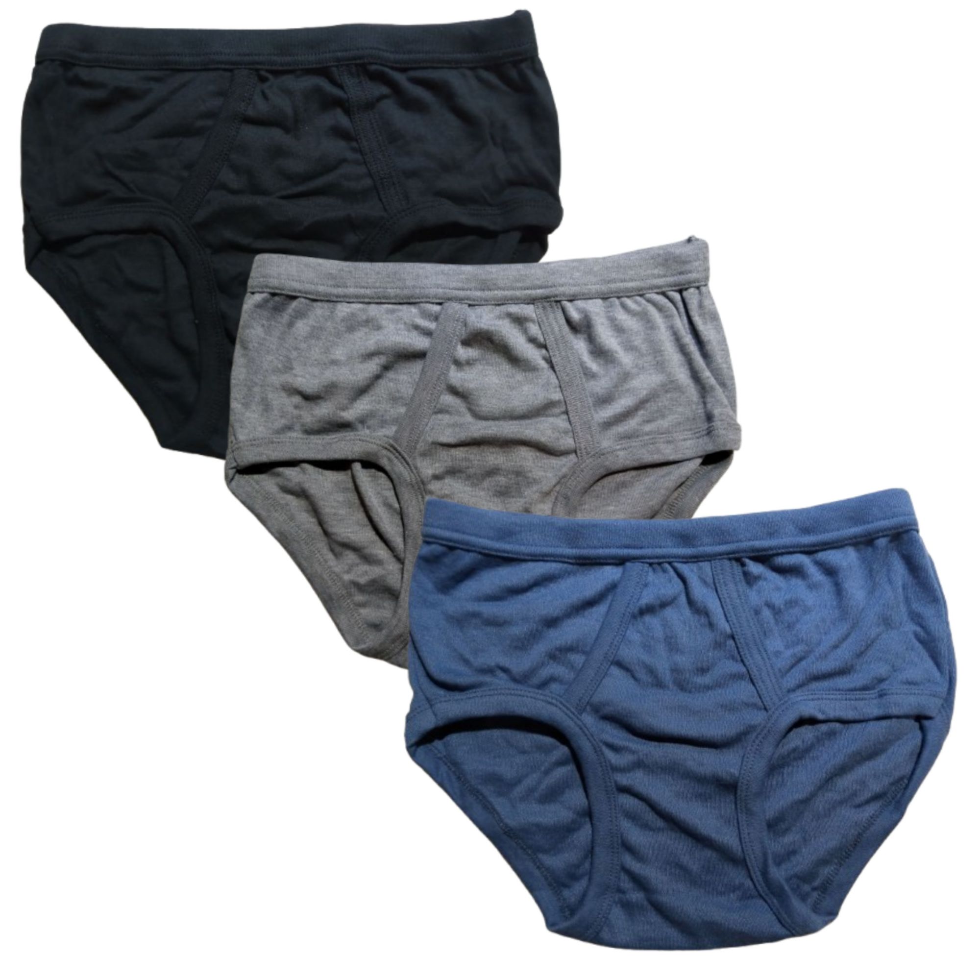 3 Pcs Men's Soft Cotton Brief Multicolor - Underwear For Men - Soft And Stretchable
