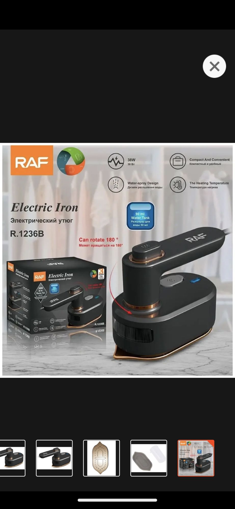 Iron steam iron RAF foldable iron portable mini steam iron travel iron