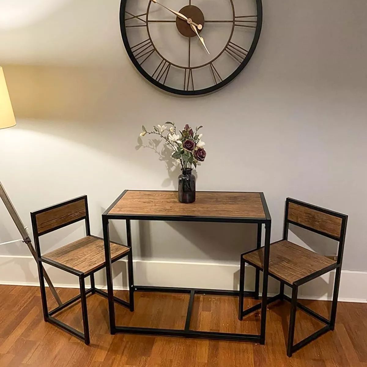 Small Dining Table 2 Chairs Kitchen Furniture Set Space Saving Breakfast Table Customized