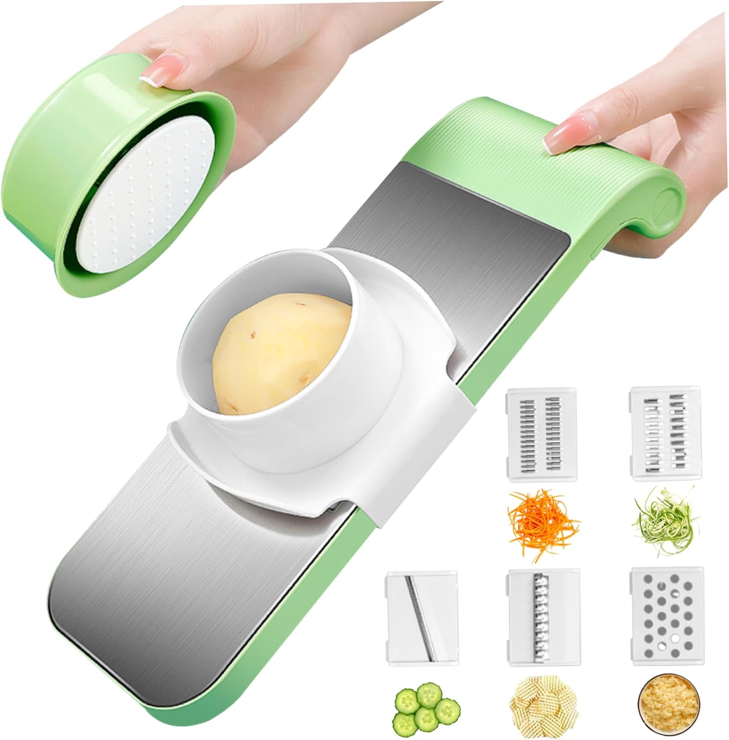 5 in 1 Stainless Steel Vegetable Cutter Slicer Mandoline