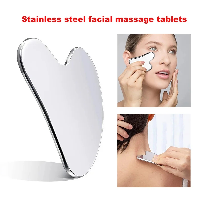 Premium Stainless Steel Gua Sha Tool – Facial Lifting & Skin Rejuvenation Scraper for Spa & Home Use