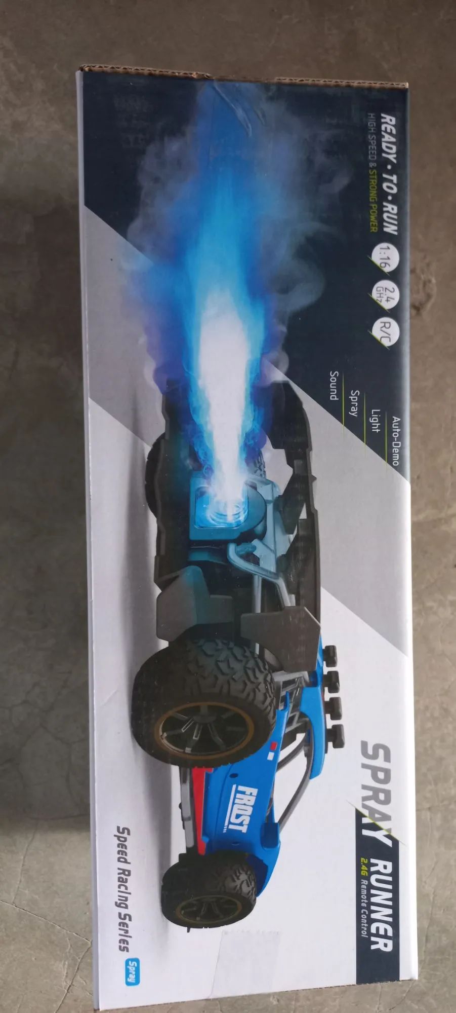 speedy racing drift rc cars toy with cool LED spray light