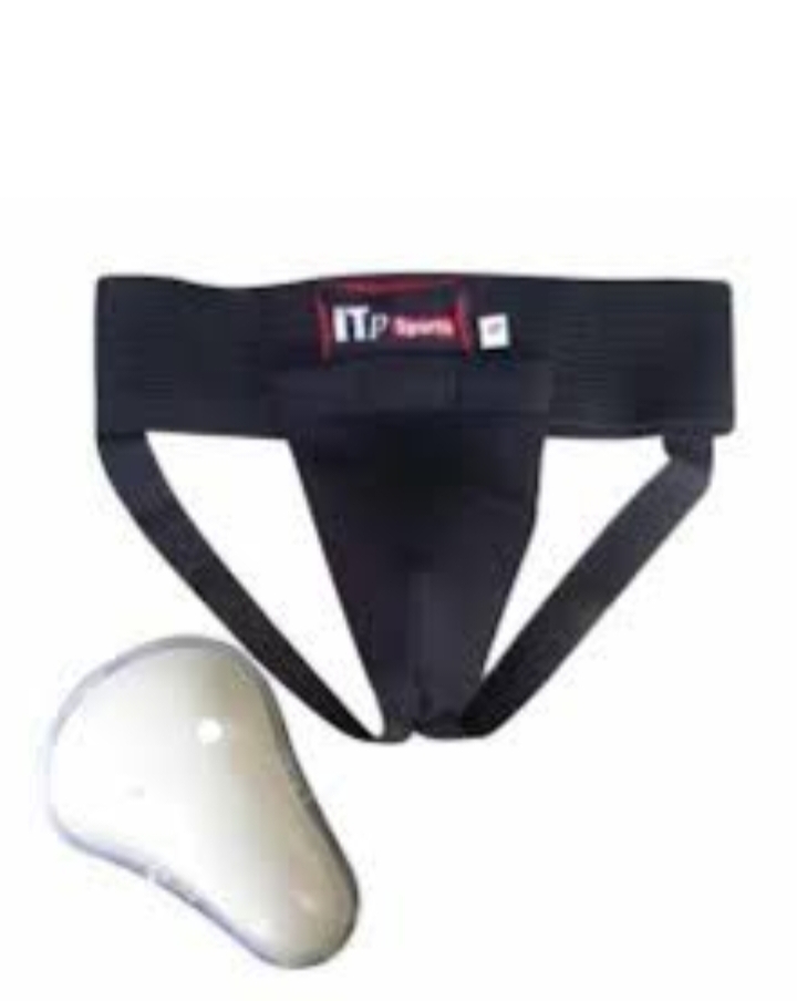 professional cricket supporter guard with plastic cup for cricket and hockey