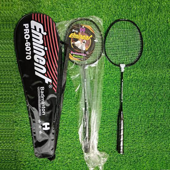 Badminton rackets pair Eminent pro 6070 with Cover