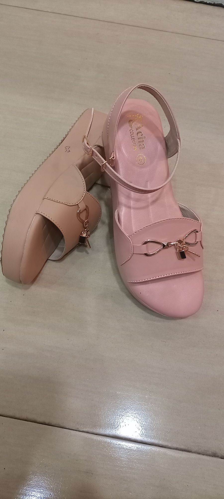 high quality ladies double soul sandal