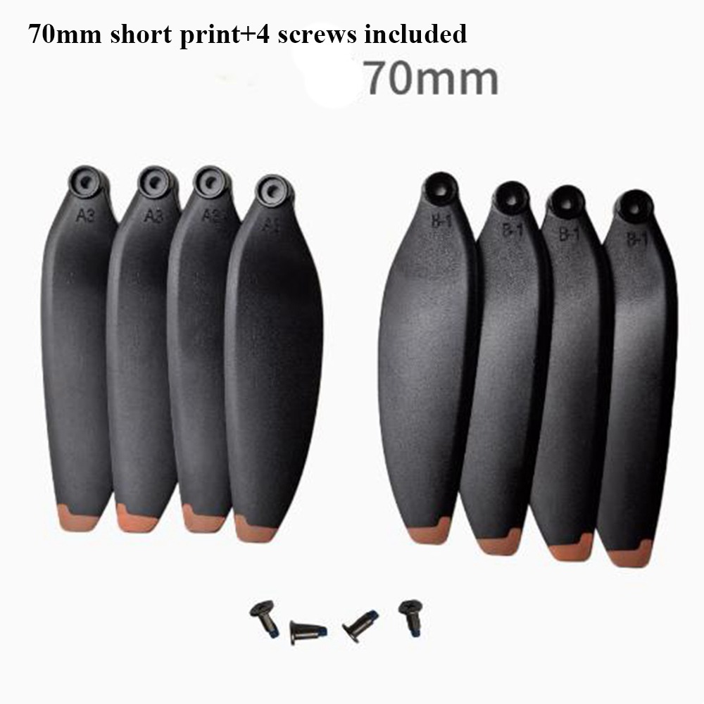 64mm/70mm Universal Folding Propeller Blades Plastic Black Remote Control Parts 64mm/70mm Quadcopter Spare Blade