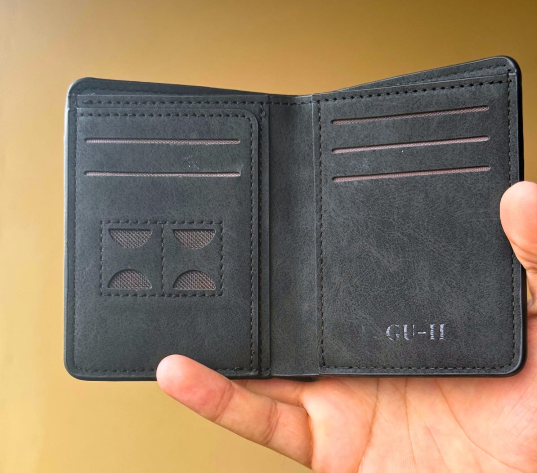 PU Leather Wallet for Men – Slim Stylish Bifold Wallet Premium Quality, Durable & Lightweight