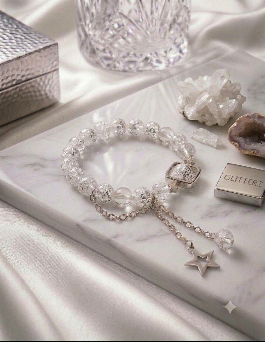 Luxury Handcrafted princess star charms Bracelet,Elegant Minimalist Jewelry for Women & Girls,Aesthetic korean Jewelry,Party Wear Bracelet,Charm Bracelet,Handcrafted adjustable Bracelet for Girls,Galaxy Bracelet,Trending Accessories,Gift for minimalists,