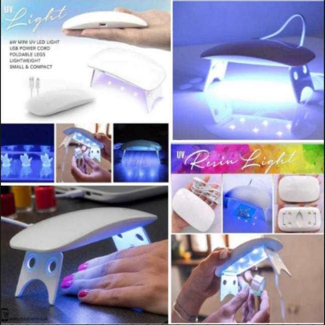 Professional Nail Dryer 6W UV Resin Lamp for Nail Art - LED Gel Curing Machine with USB