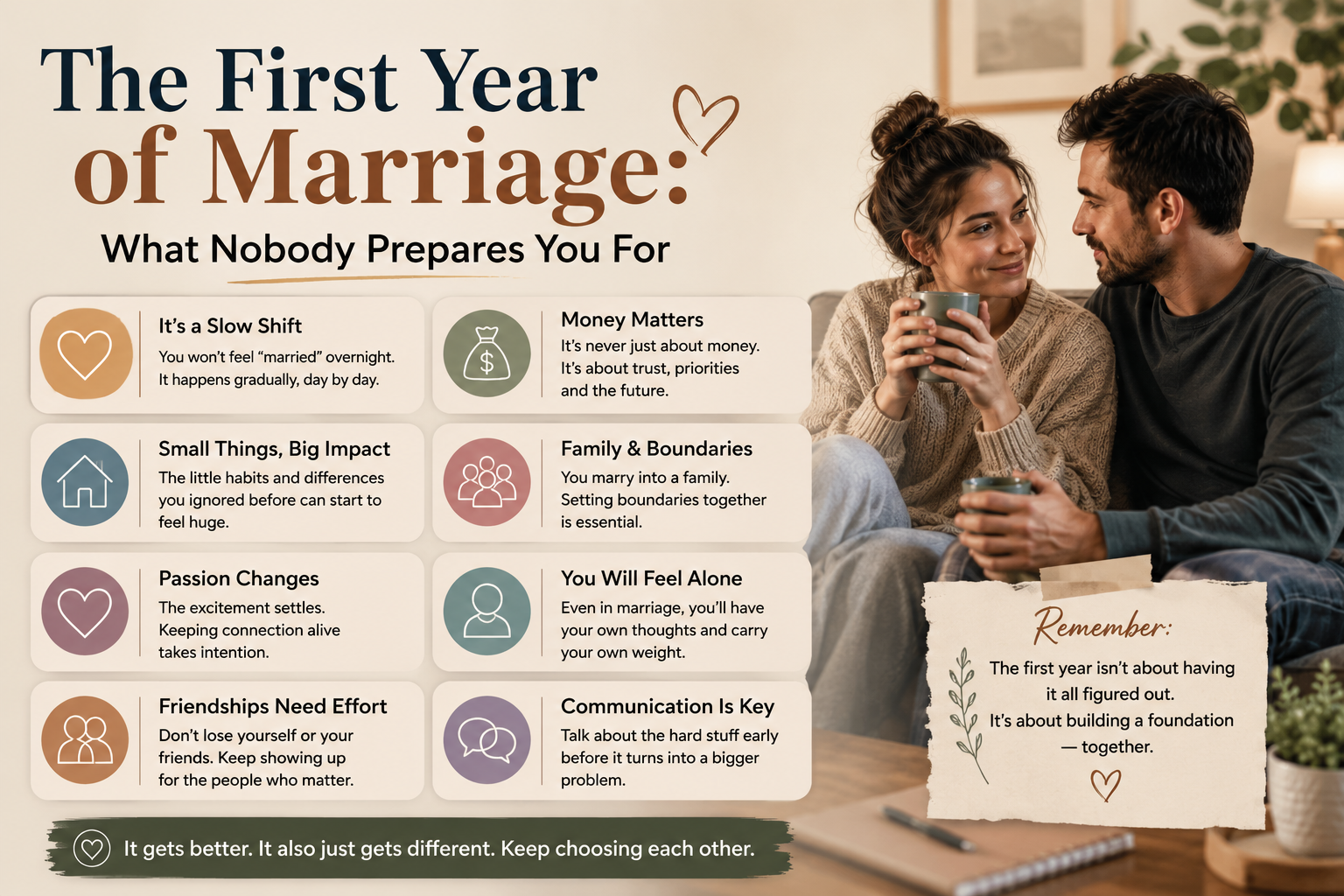 The First Year of Marriage - Newlywed couple navigating married life