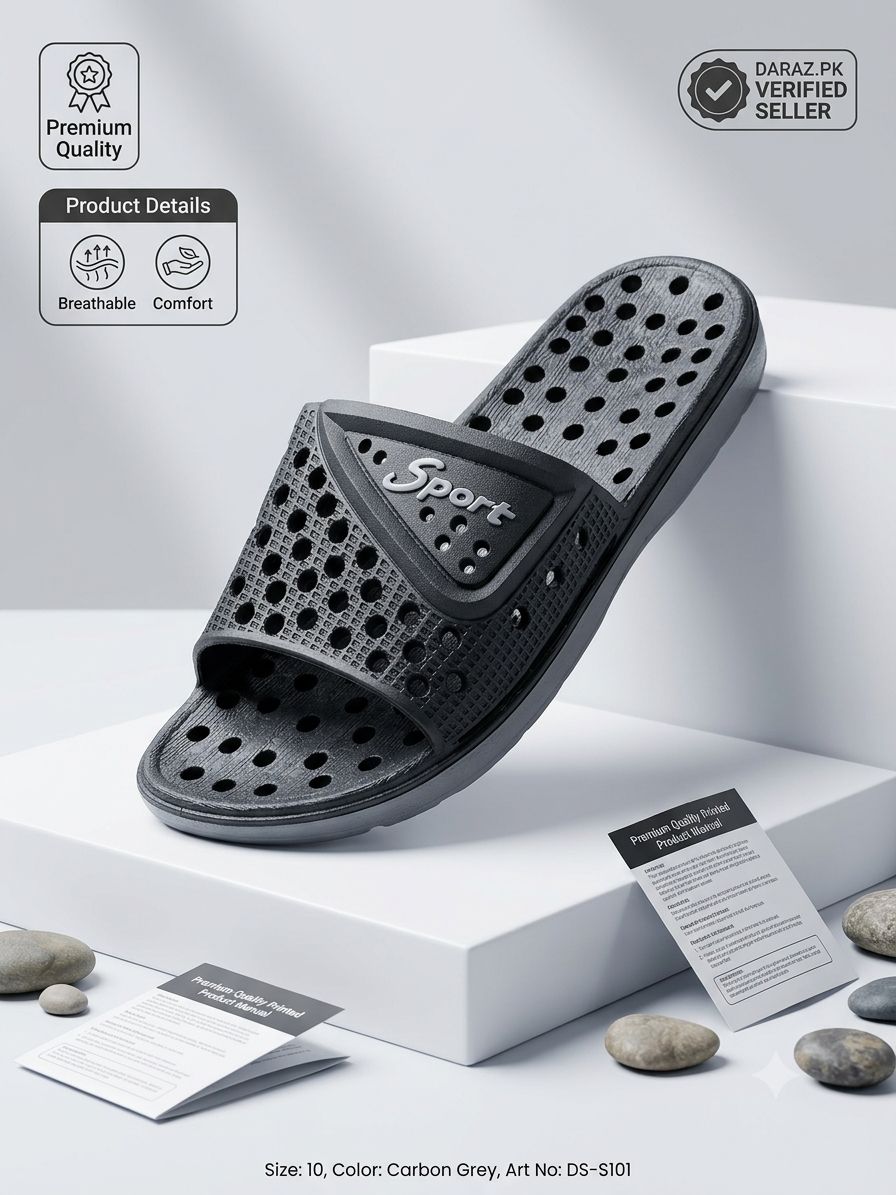 wWaterproof plastic chappal comfortable  for home office &washroom 
Footwear Hub
​Step Right Shoes
​Comfort Sole PK
​Urban Footwear | https://s..pk/s.XkOVq