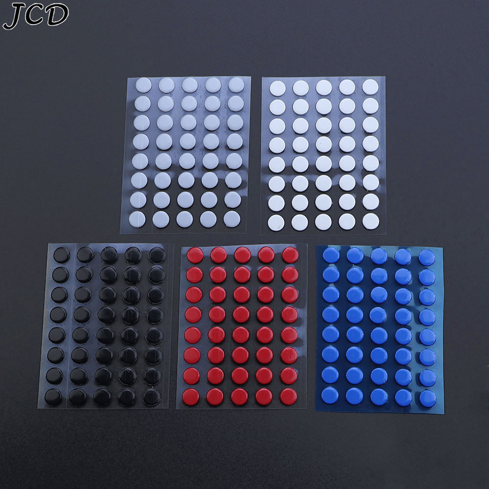 JCD 40Pcs 6.5mm Diameter 0.8mm Thickness Small Dots Universal Mouse Skates for Logitech Rubberized Mouse Foot Glide Feet Sticker