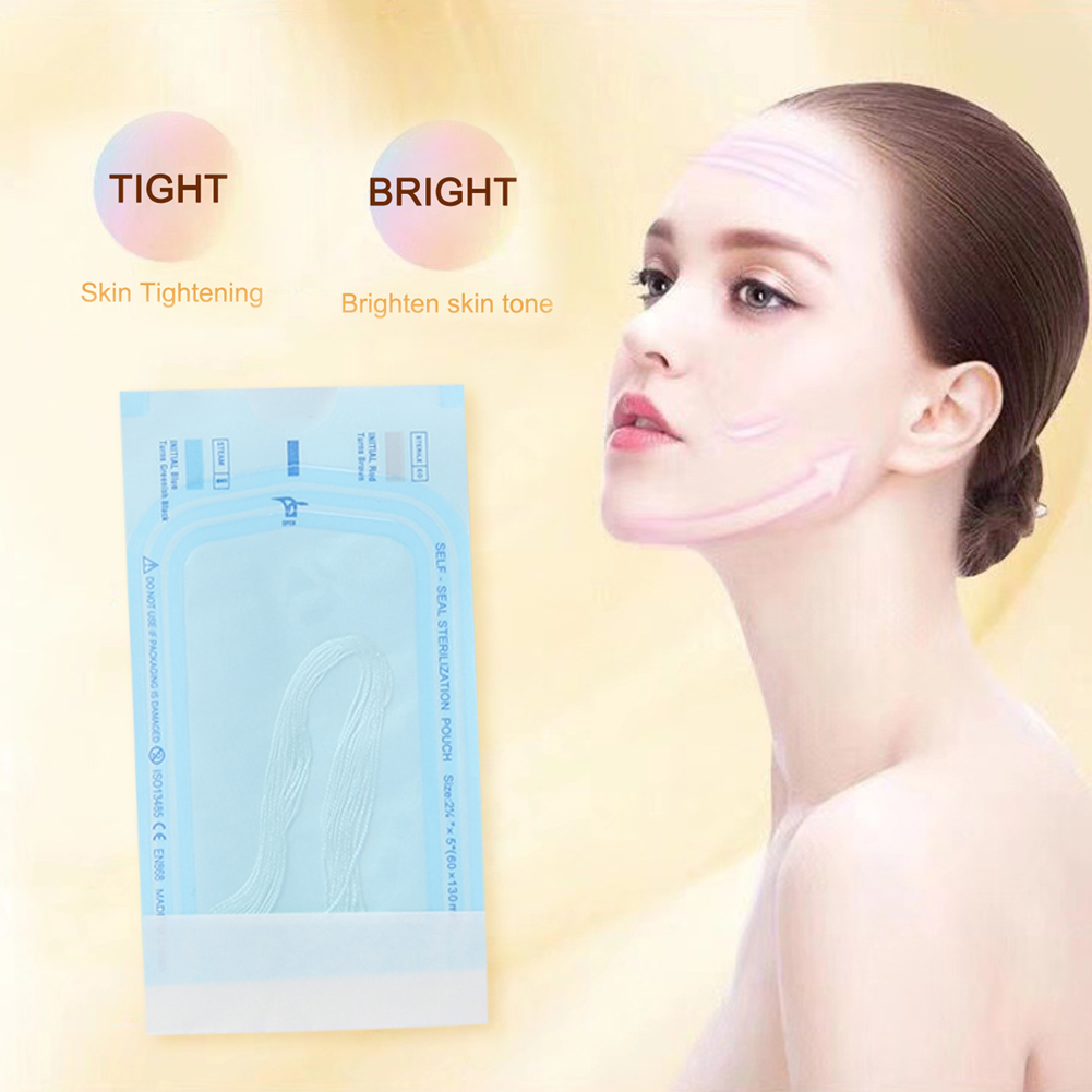 Anti-wrinkle Gold Protein Line No Needle Collagen Face Lifting Thread Absorbable Firming Anti-Aging Fade Fine Line