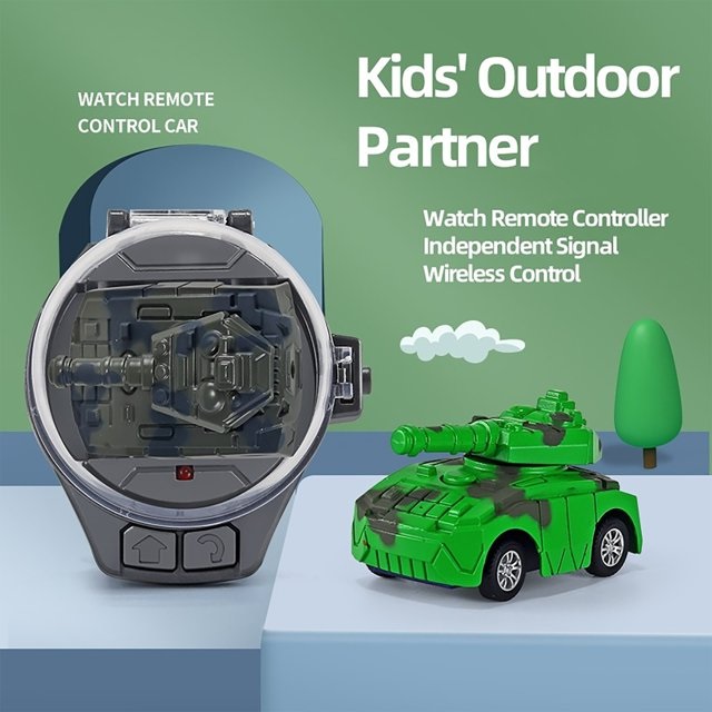 Mini USB Rechargeable RC Toy Car with Wristband Controller 2.4GHz for Kids 8-11 Years Remote Control Watch Car Unisex