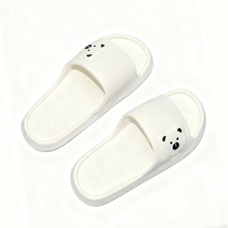 Summer Cartoon Bear Indoor Slippers for Women Lightweight Soft EVA Slides Woman Comfort Home Bathroom Non Slip Slippers