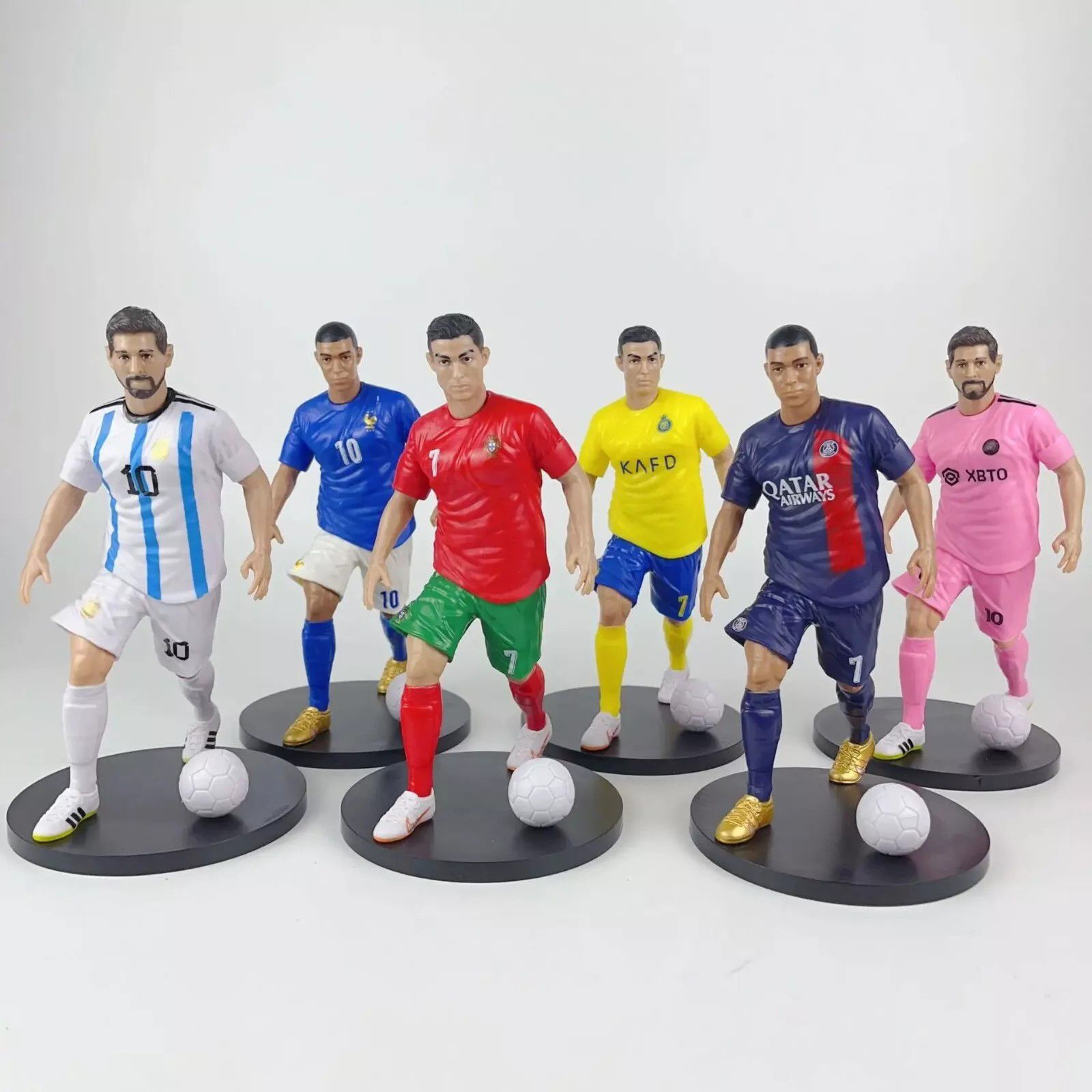 Fifa Action figure Toy Footballer Action figure Ronaldo Messi model small size